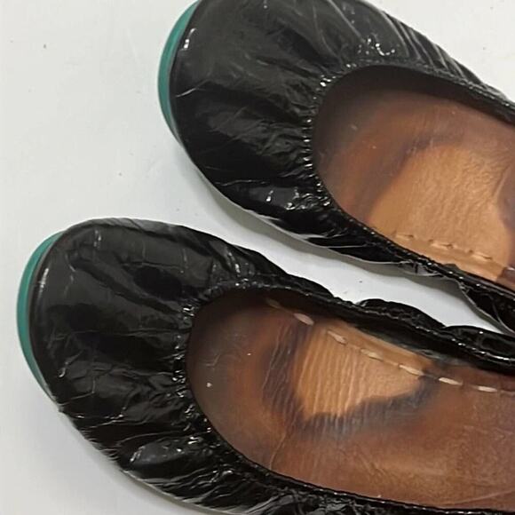 TIEKS OBSIDIAN PATENT LEATHER BALLET‎ FLATS SIZE 9 - Picture 4 of 7